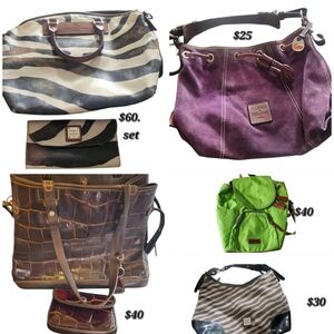 Dooney & Bourke Handbags Backpacks PRICES ON PHOTOS